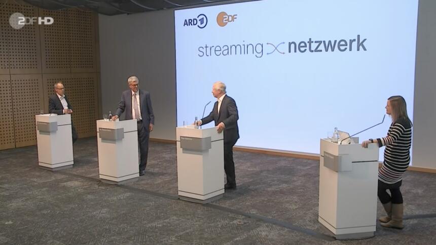 Pressekonferenz zur Verkündung des Streaming-Netzwerks von ARD & ZDF