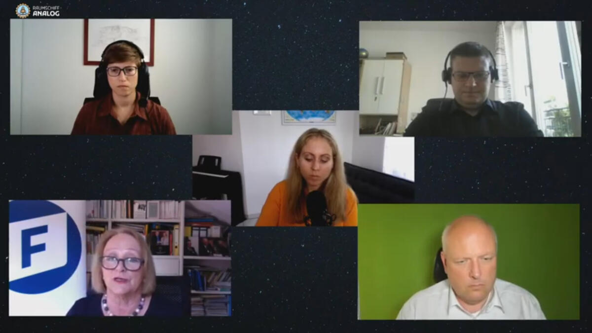 Screenshot der Raumschiff-analog-Videokonferenz