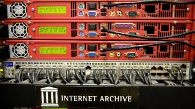 Ein Server des Internet Archive