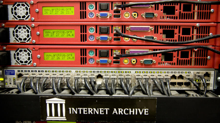 Ein Server des Internet Archive
