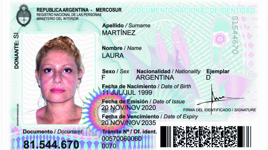 Argentinischer Personalausweis