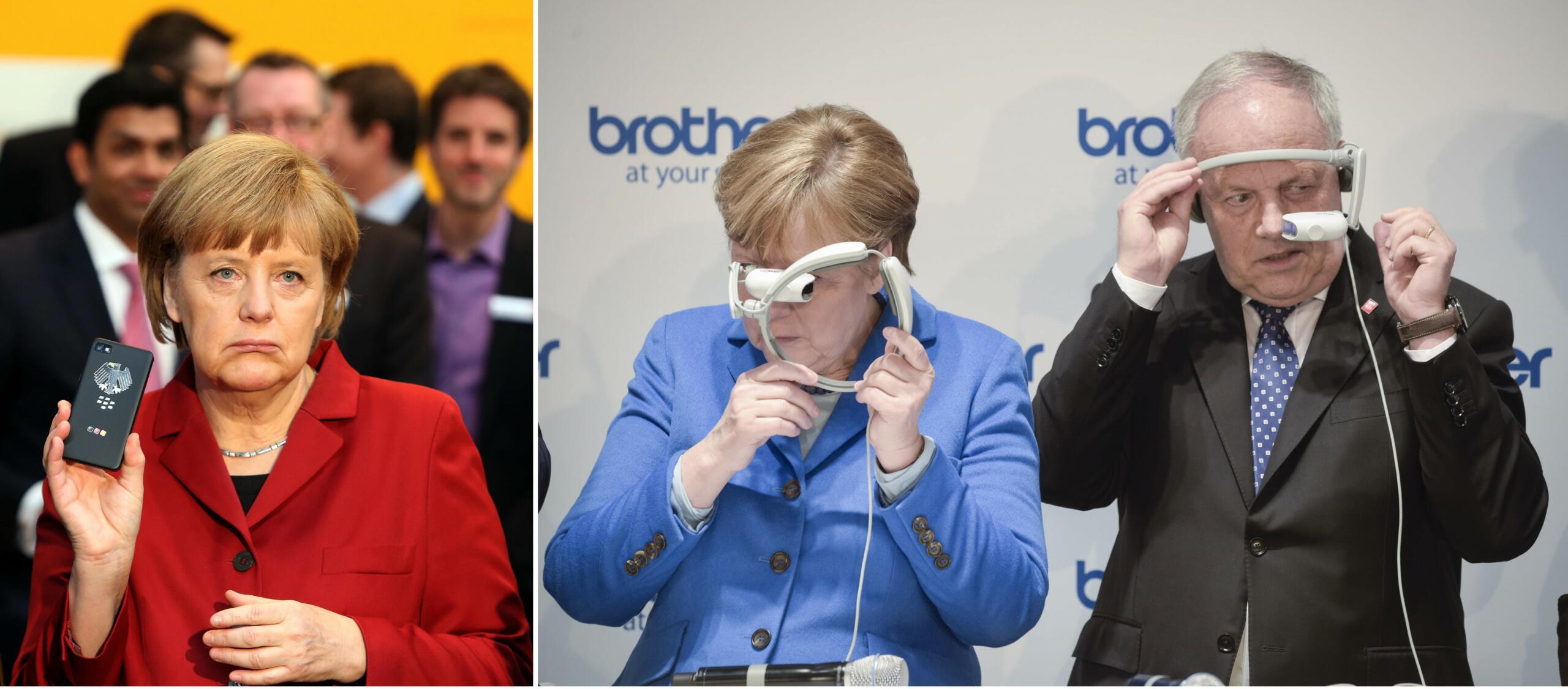 Merkel, immer gut für funny faces