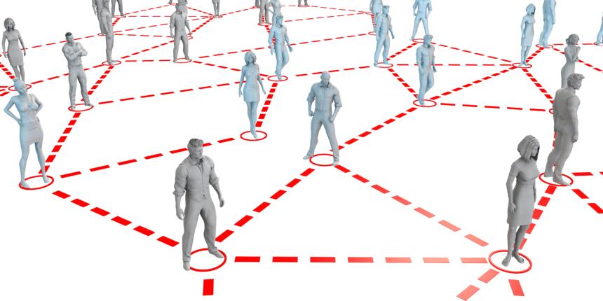 Netzwerk von Menschen