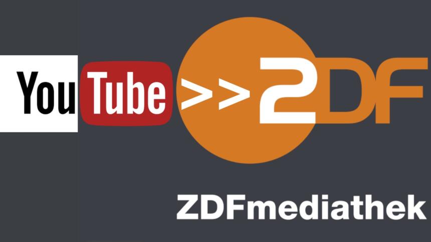 Logos von YouTub und der ZDF-Mediathek