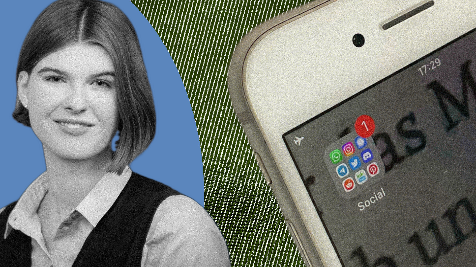 Die Autorin und ein Smartphone