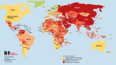 Weltkarte der Pressefreiheit