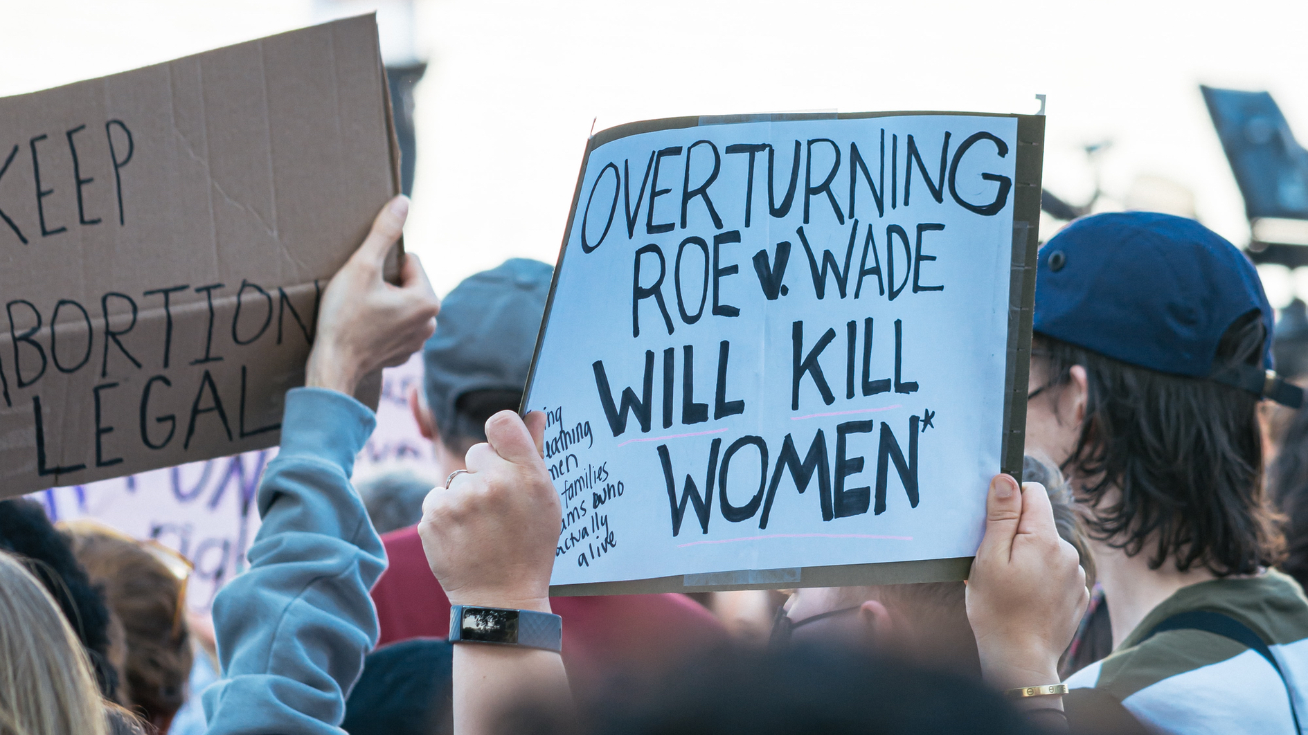 Demonstration für reproduktive Rechte.