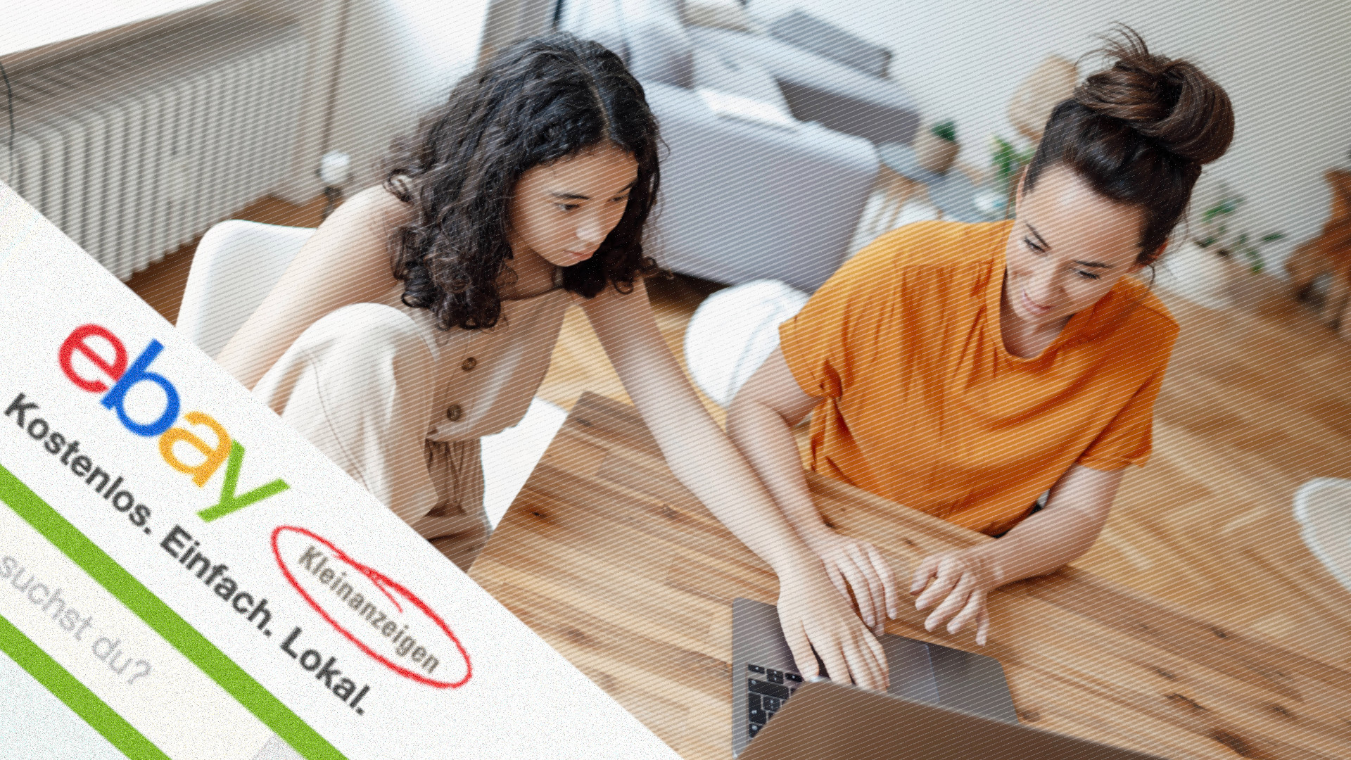 Mutter und Tochter am Laptop