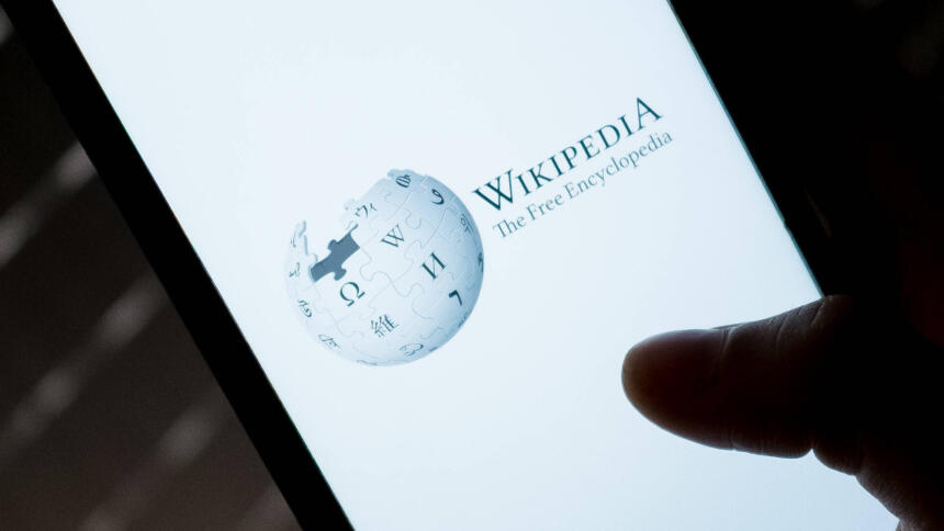 Wikipedia auf einem Smartphone