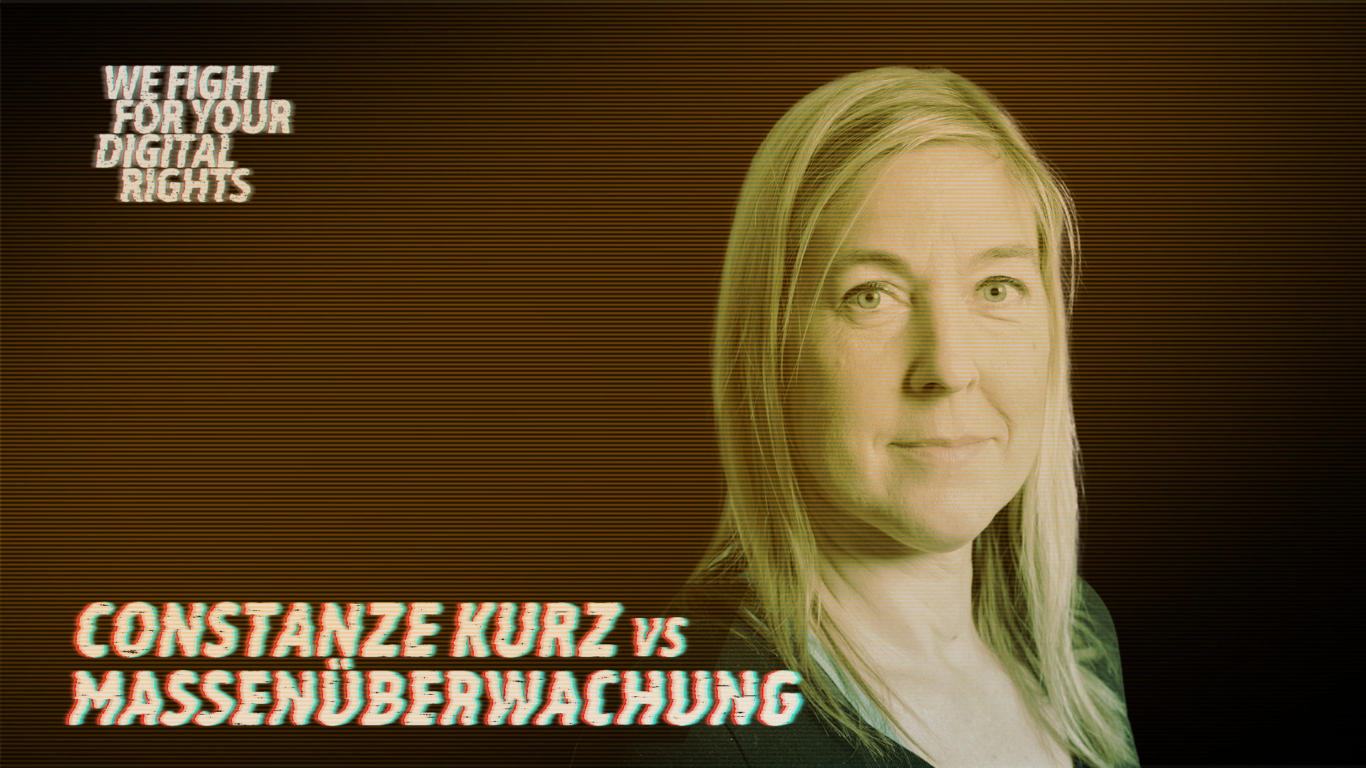 Fotografie von Constanze Kurz mit Beschriftung