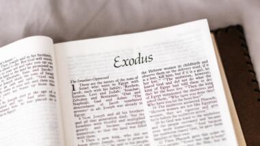 Foto des Bibel-Kapitels zum Exodus