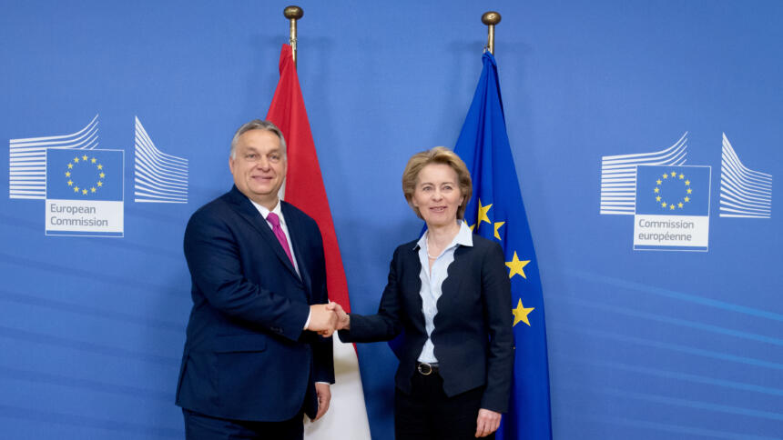 Viktor Orbán und Ursula von der Leyen