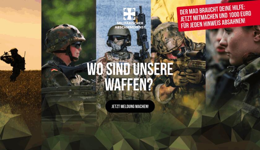 Screenshot der Webseite