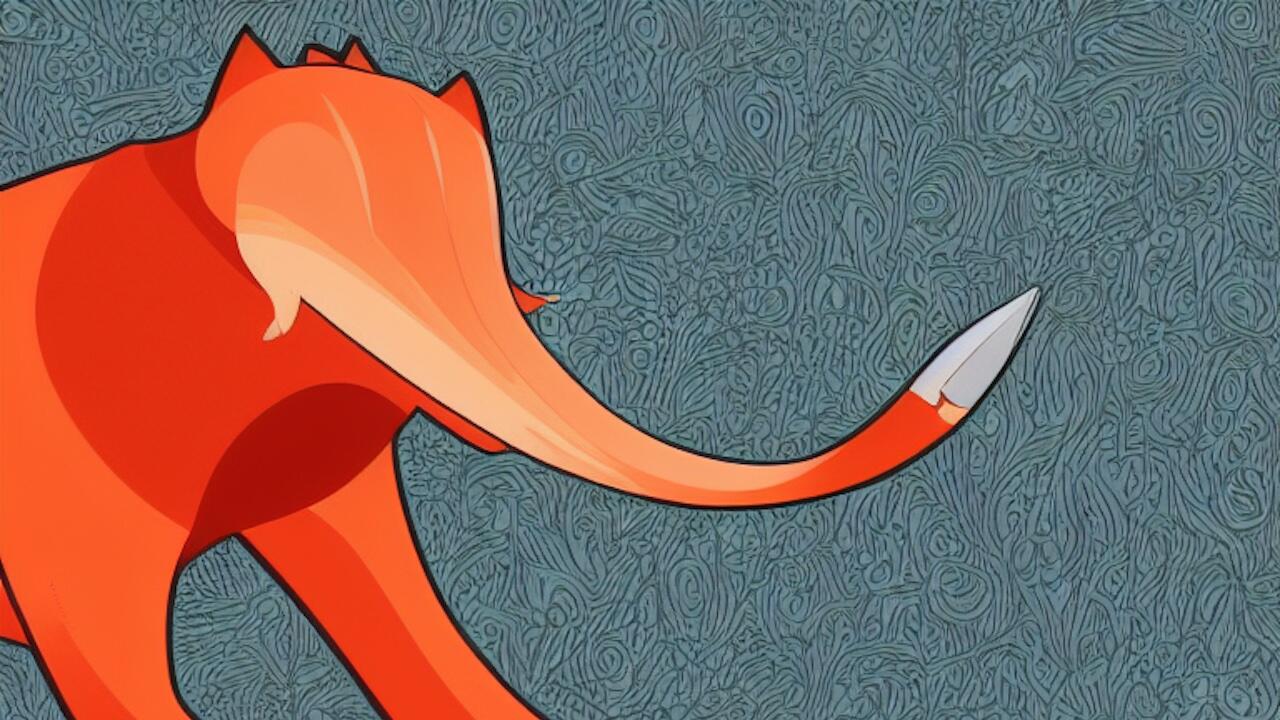 Ein Firefox mit einem Rüssel