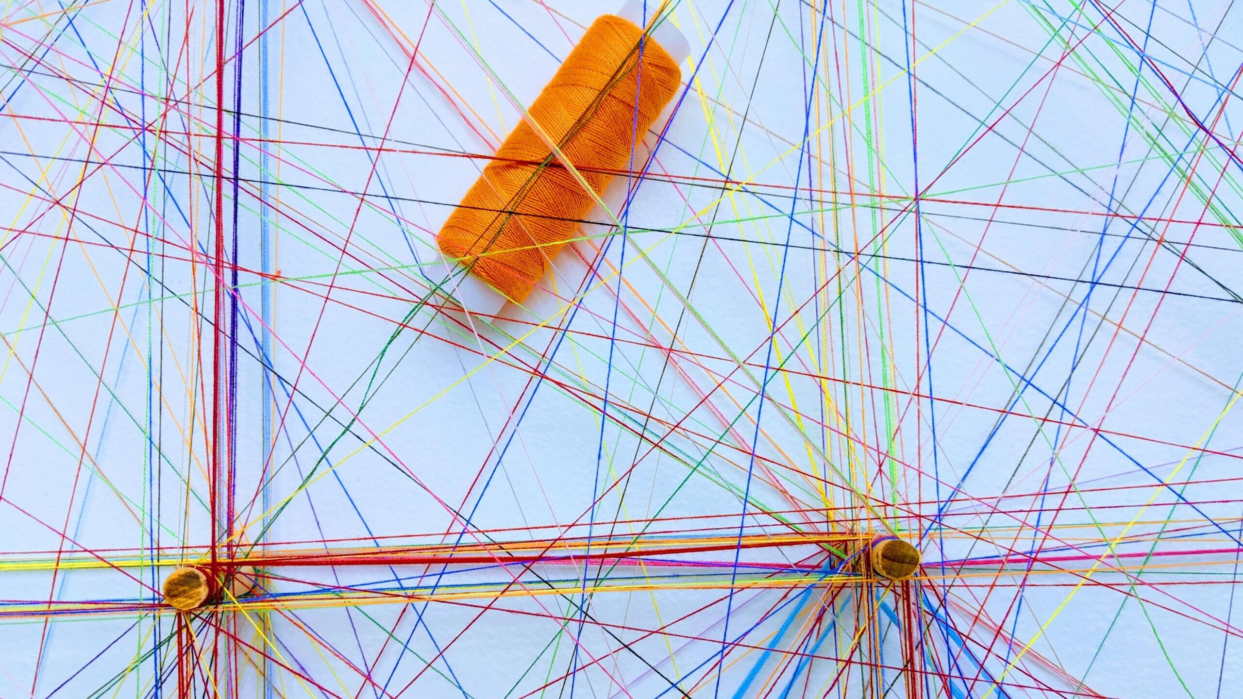 Netzwerk aus Fäden
