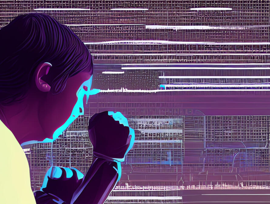 Was sich eine KI unter digitaler Gewalt vorstellt