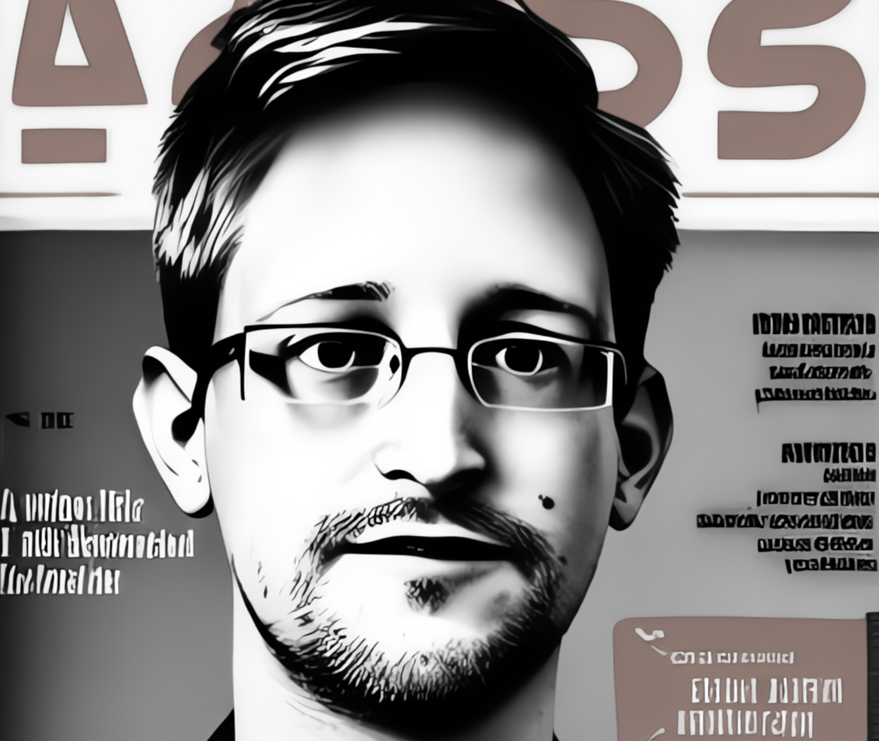 Edward Snowden, AI-generiert