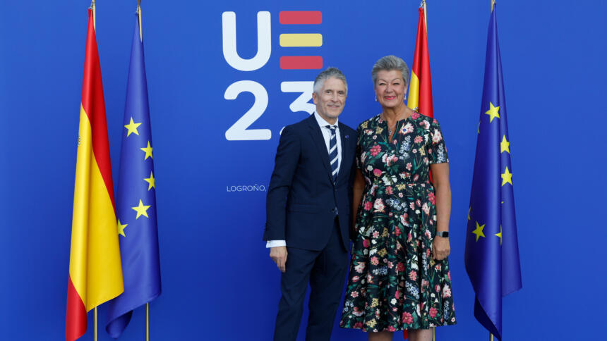 Spanischer Innenminister Grande-Marlaska und EU-Innenkommissarin Johansson.