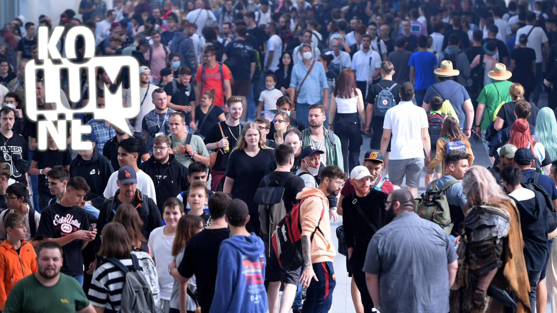 Menschenmenge auf der Gamescom 2022