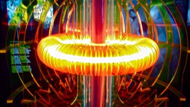 Stilisiertes Bild eines Kernfusionsreaktors