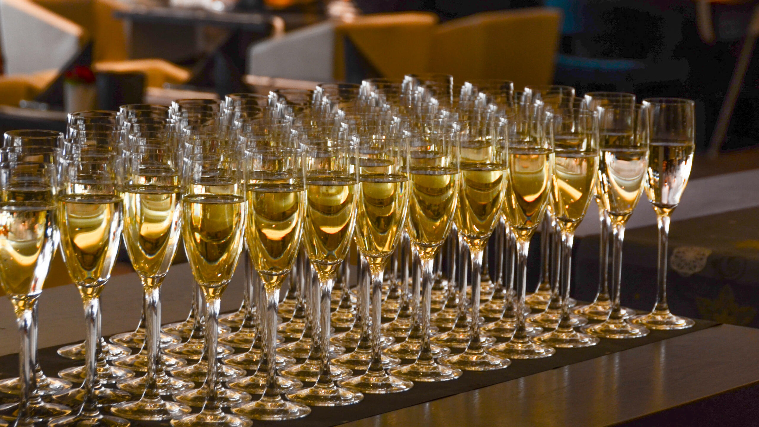 Gläser mit Champagner