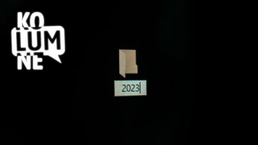 Ein Ordner auf dem Desktop mit dem Namen 2023