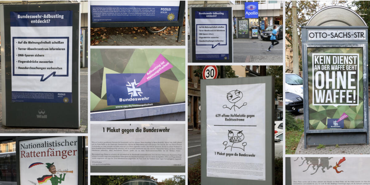 Hausdurchsuchung wegen Adbusting war überzogen und grundrechtswidrig ...