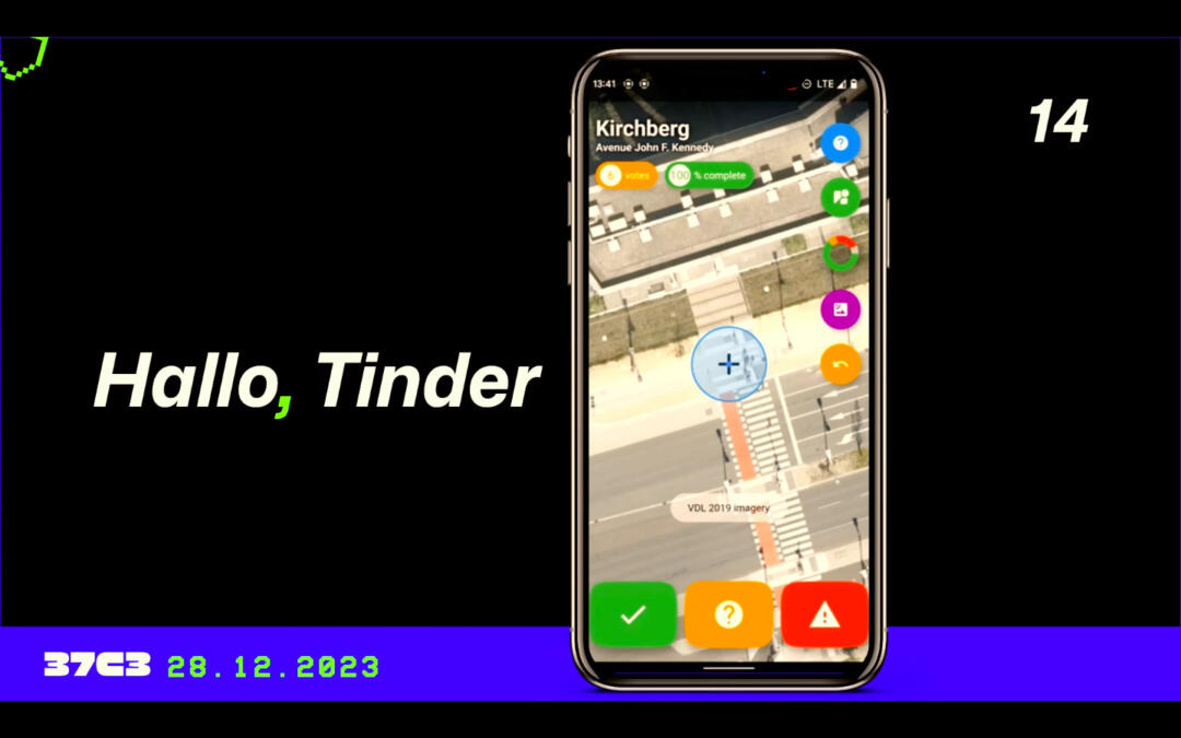 Screenshot von Zebrastreifen-Tinder.