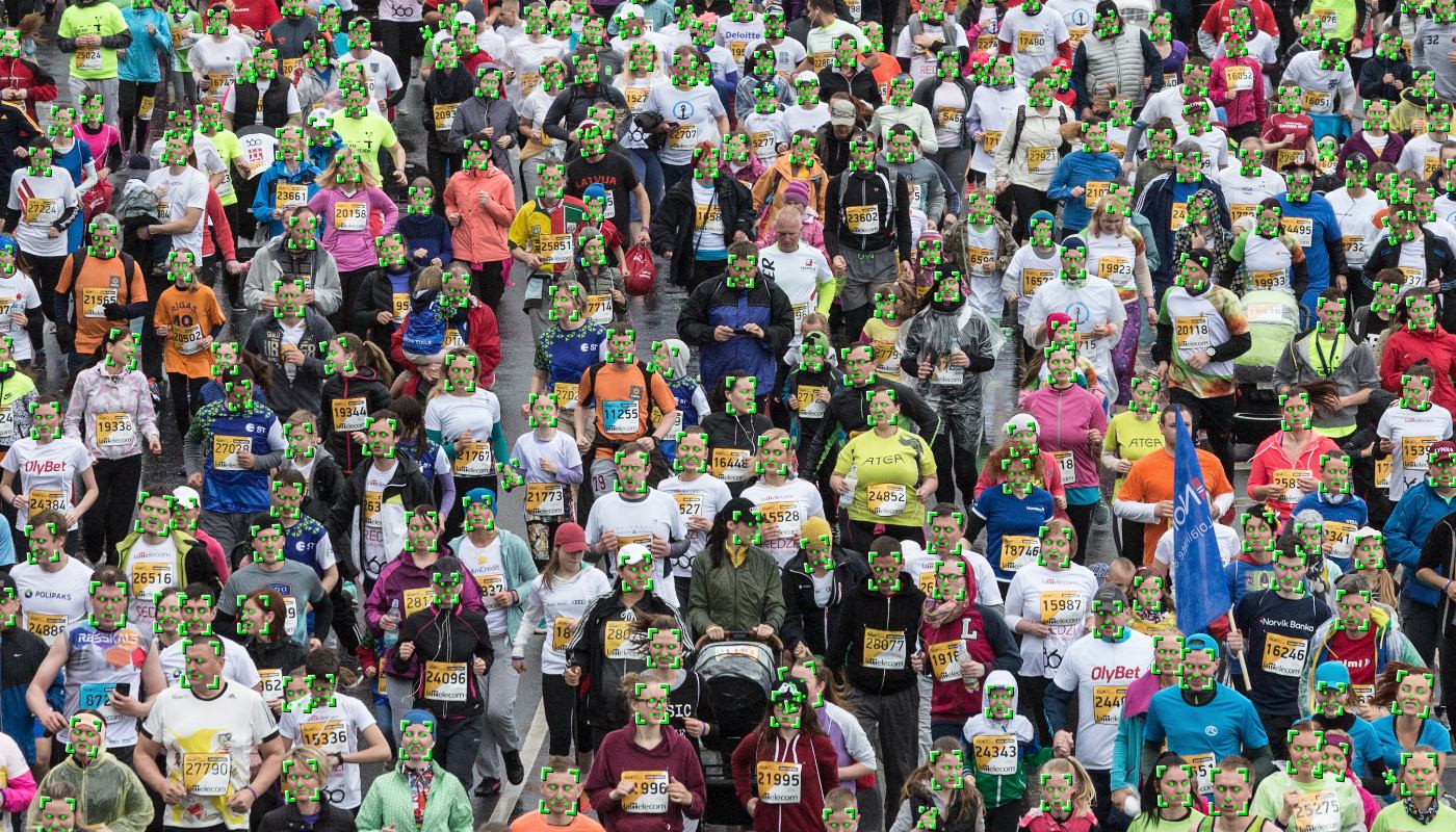 Wimmelbild von Teilnehemenden eines Marathons