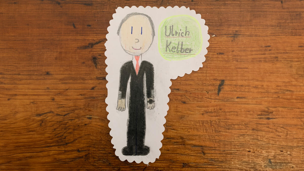 Ulrich Kelber, Bunstiftzeichnung