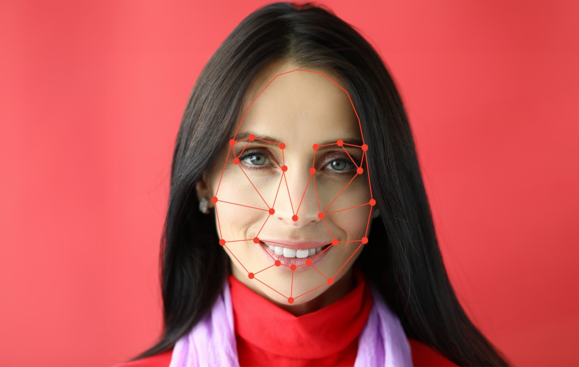 Eine gesichtsvermessene Frau.