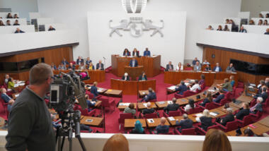 Der Plenarsaal des Bremer Landesparlaments