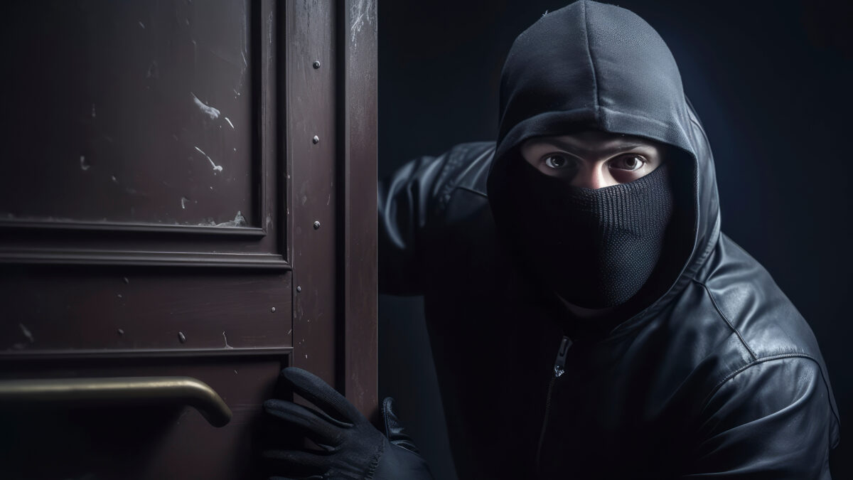 Einbrecher bei Nacht