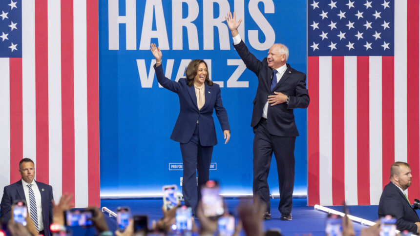 Kamala Harris und Tim Walz