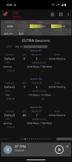 5G+ Gaming legt eigene Zugangspunkte an.