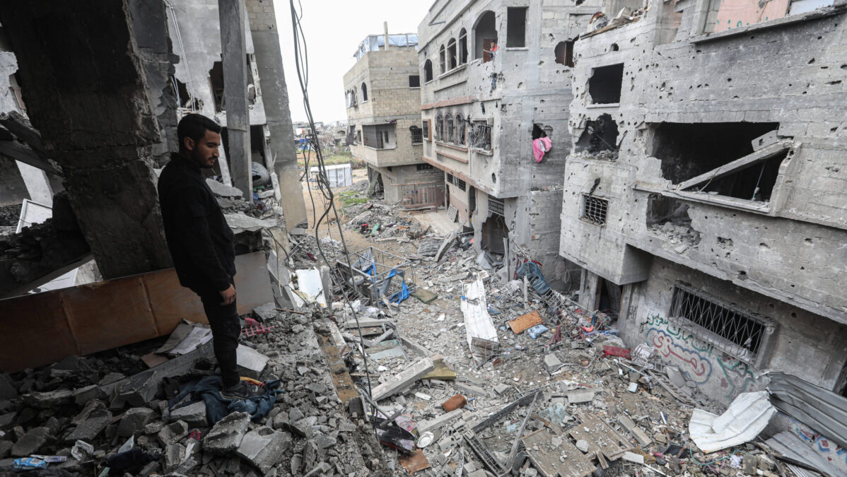 Zerstörte Häuser im nördlichen Gaza-Streifen.