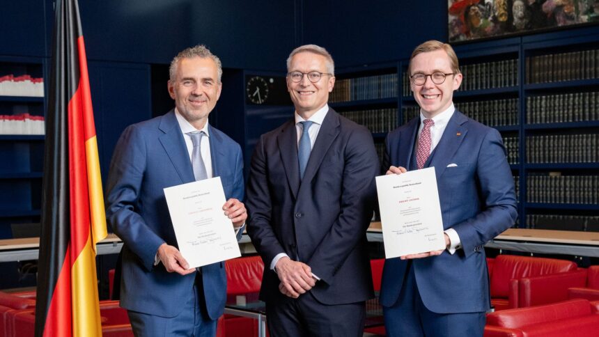 Thomas Jarzombek (CDU), Karsten Wildberger (parteilos) und Philipp Amthor (CDU)