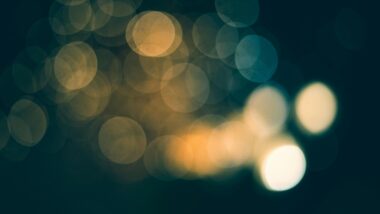 A blurry mess of lights.