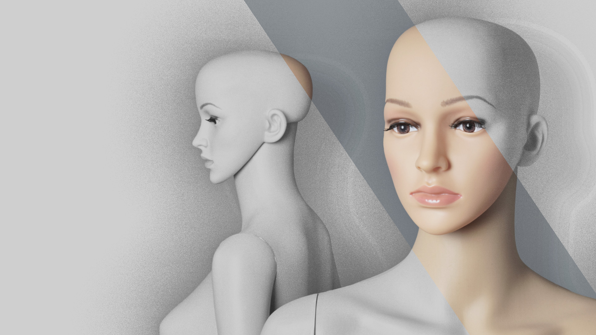 weiblich gelesene Schaufensterpuppen