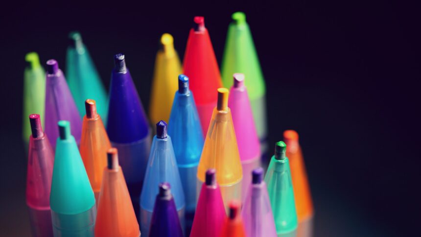 Verschiedenfarbige Stifte