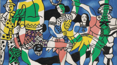 Das Gemälde "La grande parade (Le Cirque)" von Ferdinand Léger, 1949.