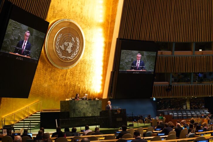 Digitalminister Karsten Wildberger spricht vor der UN-Vollversammlung