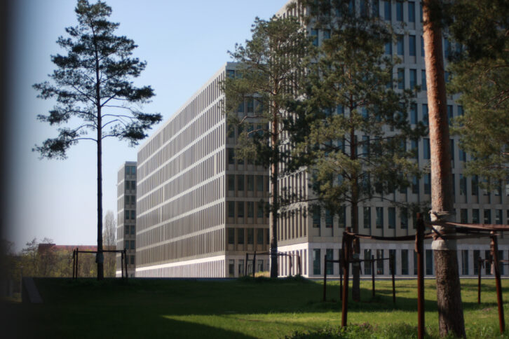 Blick auf das BND-Hauptquartier in Berlin-Mitte.