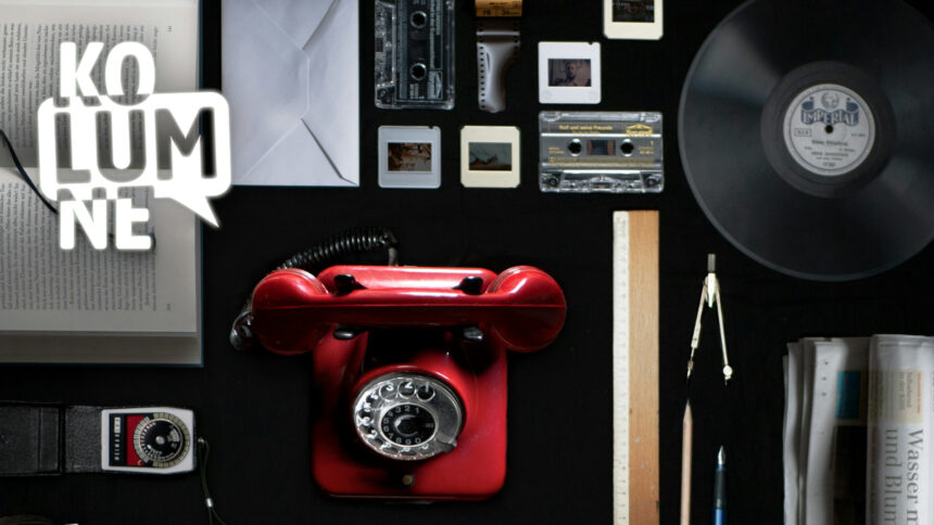 Telefon, Schallplatte, Dias, Zeitung und Co. von oben fotografiert?