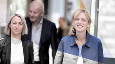 Ein Foto zeigt Familienministerin Karin Prien und die Co-Vorsitzenden der Expert*inen-Kommission, Nadine Schön und Olaf Köller