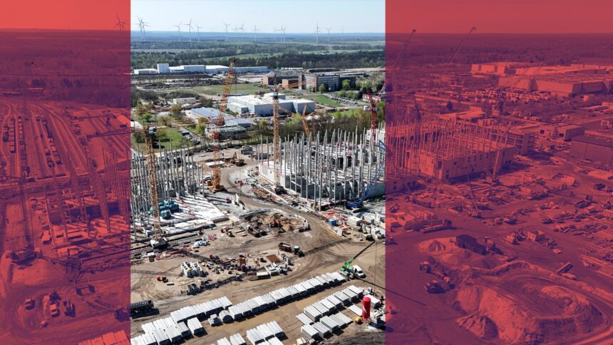 Die Baustelle für das Datacenter Lübbenau.