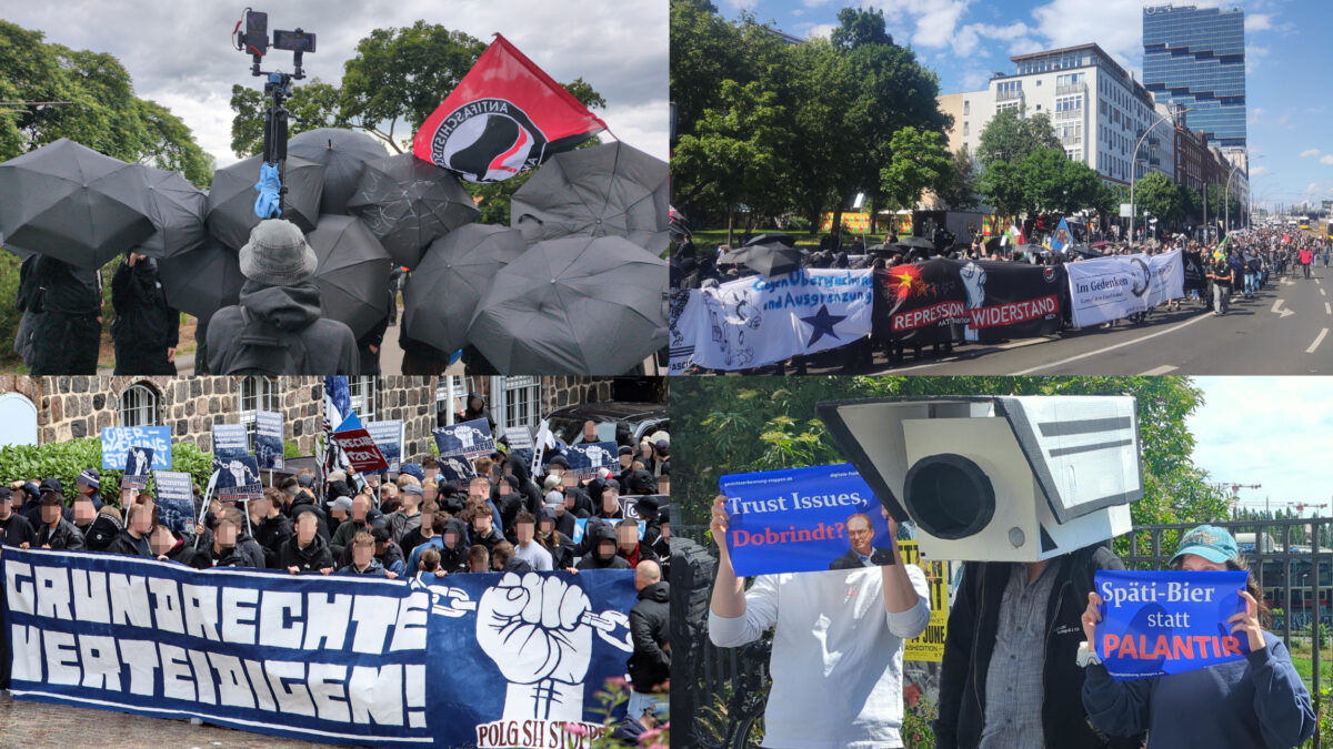 Eine Collage aus Demofotos