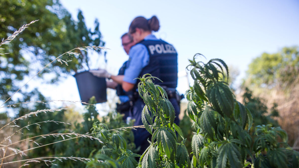 Polizei in Hanffeld.