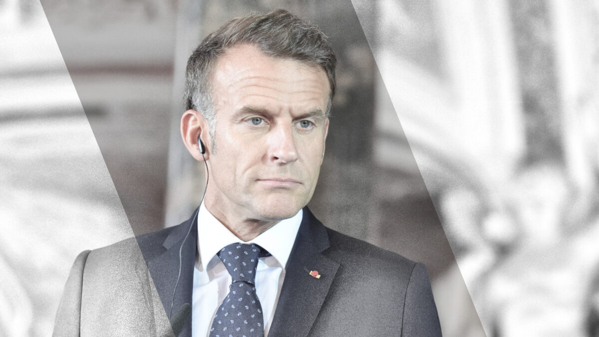 Porträt von Emmanuel Macron