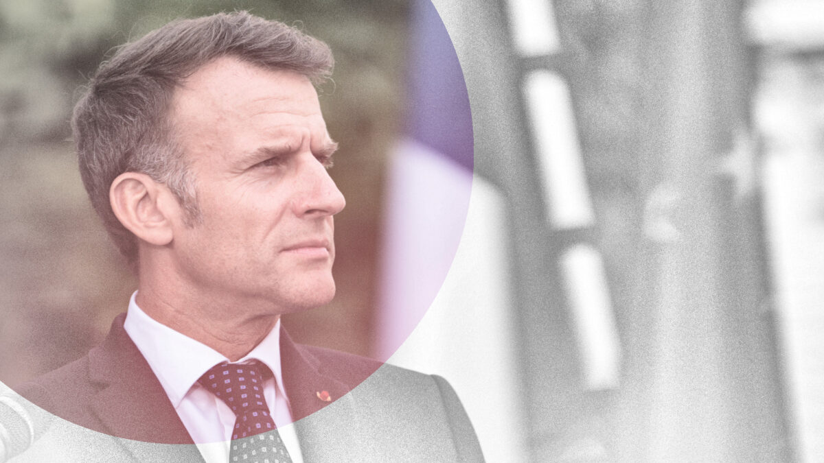 Porträt von Emmanuel Macron